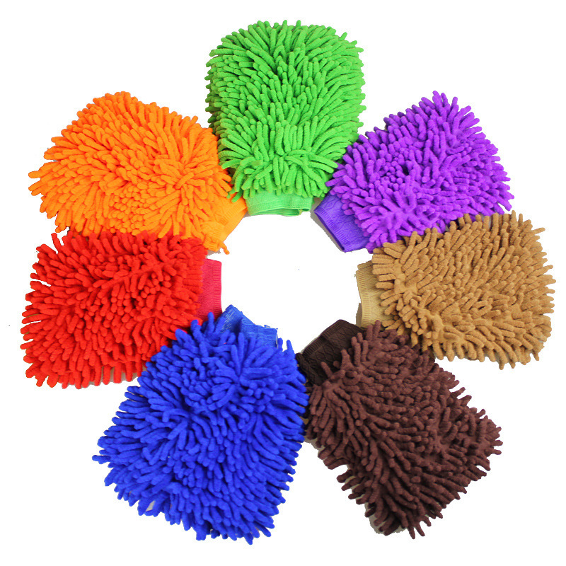 Double-sided Soft Chenille Car Wash Gloves
